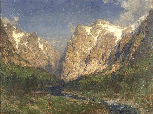 Carl jun. Oesterley Im Tal der Ramaels china oil painting image